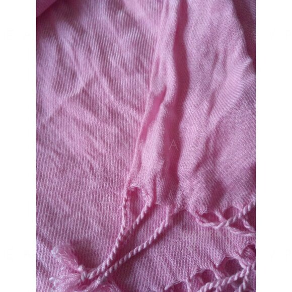 Apt 9 Fringed Scarf NEW Pink Shawl Wrap Classic Barbiecore Coastal Grandma Boho - Picture 4 of 10